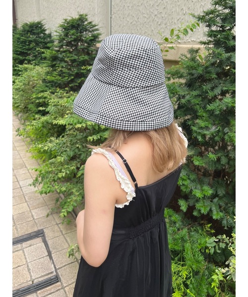 JUMELLE(ジュメロ)の「チェックフロッピーハット(ハット・レディース・ブラック・FREE)」の7枚目の写真