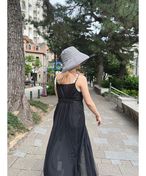 JUMELLE(ジュメロ)の「チェックフロッピーハット(ハット・レディース・ブラック・FREE)」の10枚目の写真