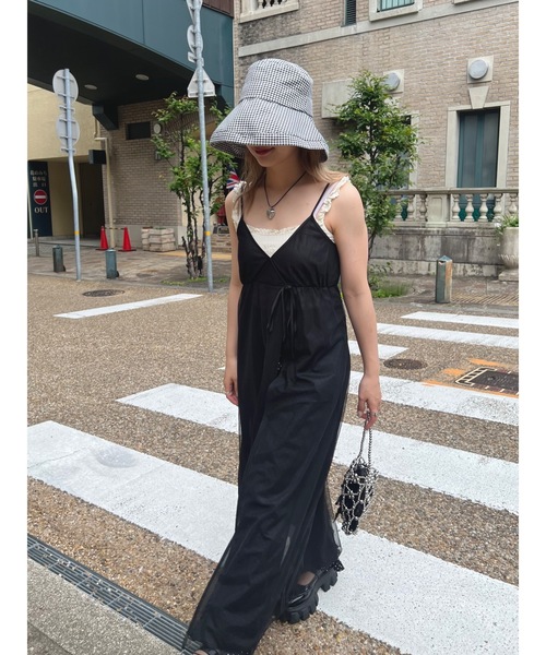 JUMELLE(ジュメロ)の「チェックフロッピーハット(ハット・レディース・ブラック・FREE)」の12枚目の写真