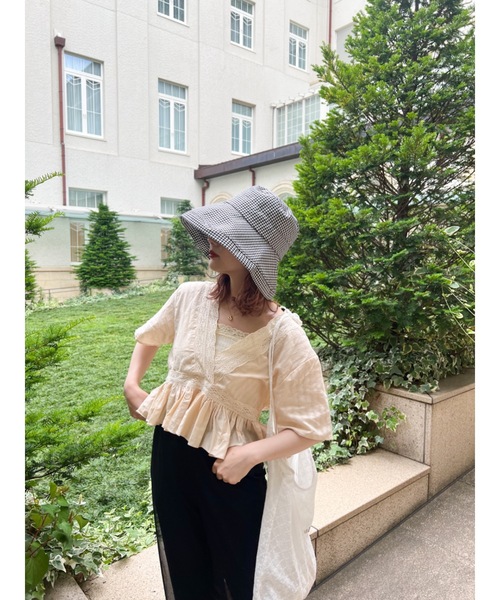 JUMELLE(ジュメロ)の「チェックフロッピーハット(ハット・レディース・ブラック・FREE)」の21枚目の写真
