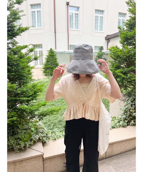 JUMELLE(ジュメロ)の「チェックフロッピーハット(ハット・レディース・ブラック・FREE)」の22枚目の写真