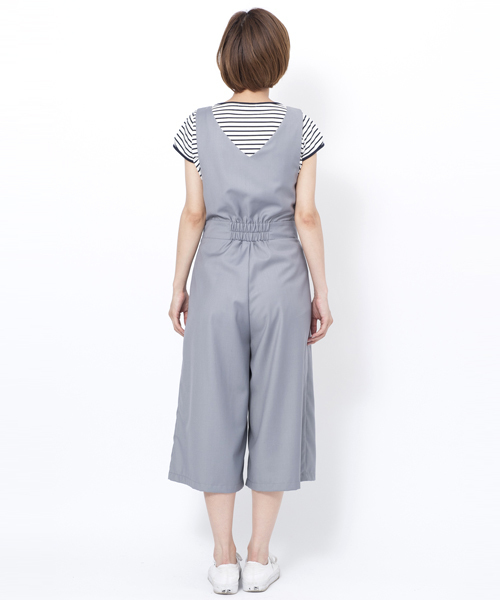 MILKFED.（ミルクフェド）の「GAUCHO SALOPETTE（つなぎ/オールインワン・レディース・アッシュ/ネイビー・ONE SIZE）」の11枚目の写真