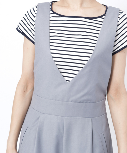 MILKFED.（ミルクフェド）の「GAUCHO SALOPETTE（つなぎ/オールインワン・レディース・アッシュ/ネイビー・ONE SIZE）」の13枚目の写真