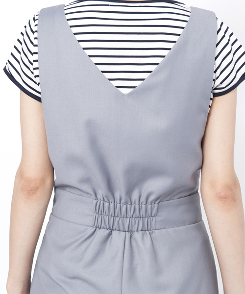 MILKFED.（ミルクフェド）の「GAUCHO SALOPETTE（つなぎ/オールインワン・レディース・アッシュ/ネイビー・ONE SIZE）」の14枚目の写真