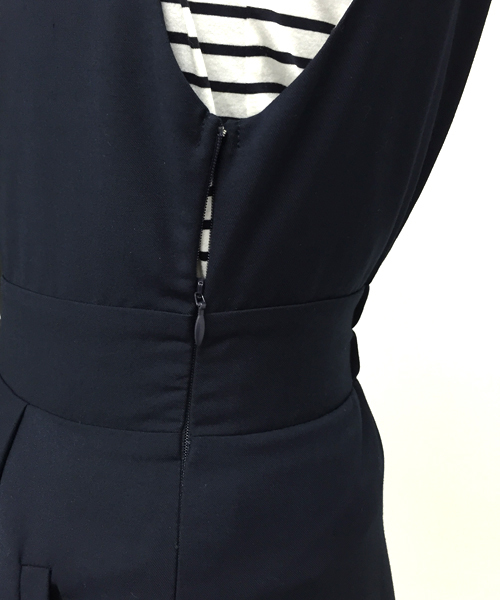 MILKFED.（ミルクフェド）の「GAUCHO SALOPETTE（つなぎ/オールインワン・レディース・アッシュ/ネイビー・ONE SIZE）」の6枚目の写真