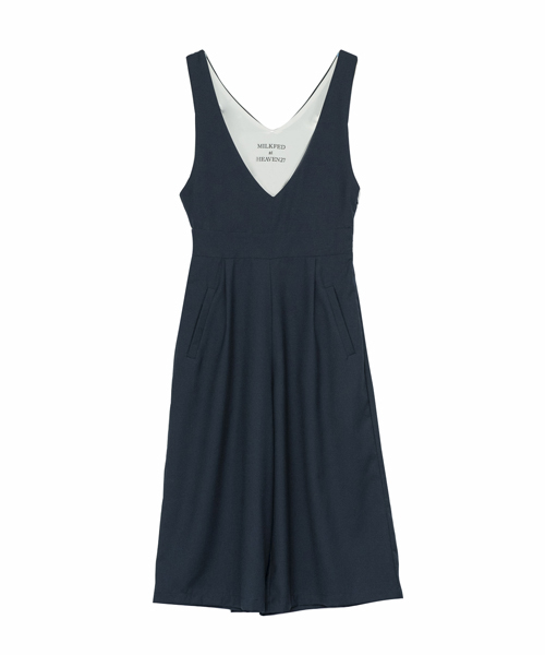 MILKFED.（ミルクフェド）の「GAUCHO SALOPETTE（つなぎ/オールインワン・レディース・アッシュ/ネイビー・ONE SIZE）」の8枚目の写真