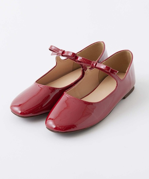 one after another NICE CLAUP（ワンアフターアナザーナイスクラップ）の「リボンストラップバレエシューズ（バレエシューズ・レディース・アイボリー/レッド/ブラック・SMALL/MEDIUM/LARGE）」の3枚目の写真