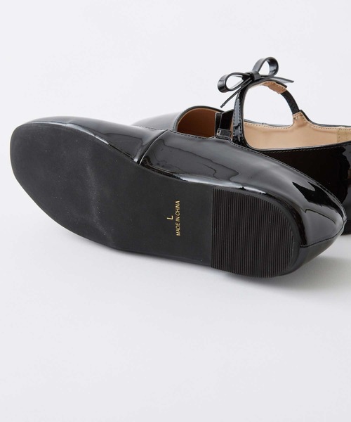 one after another NICE CLAUP（ワンアフターアナザーナイスクラップ）の「リボンストラップバレエシューズ（バレエシューズ・レディース・アイボリー/レッド/ブラック・SMALL/MEDIUM/LARGE）」の16枚目の写真