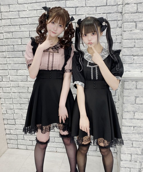 MA*RS（アメーバーマーズ）の「ハートバックルスクエアブラウス（シャツ/ブラウス・レディース・ホワイト/ピンク/ブラック・FREE）」の19枚目の写真