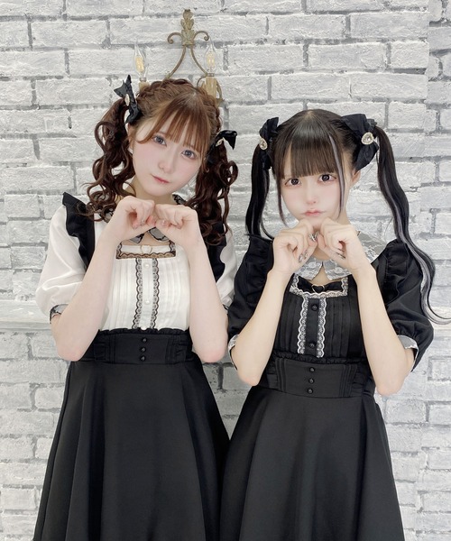 MA*RS（アメーバーマーズ）の「ハートバックルスクエアブラウス（シャツ/ブラウス・レディース・ホワイト/ピンク/ブラック・FREE）」の20枚目の写真