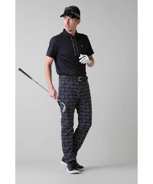 St ANDREWS】デジタルロゴプリント ハイストレッチパンツ (MENS