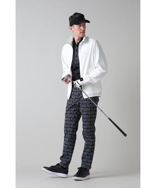 St ANDREWS】デジタルロゴプリント ハイストレッチパンツ (MENS