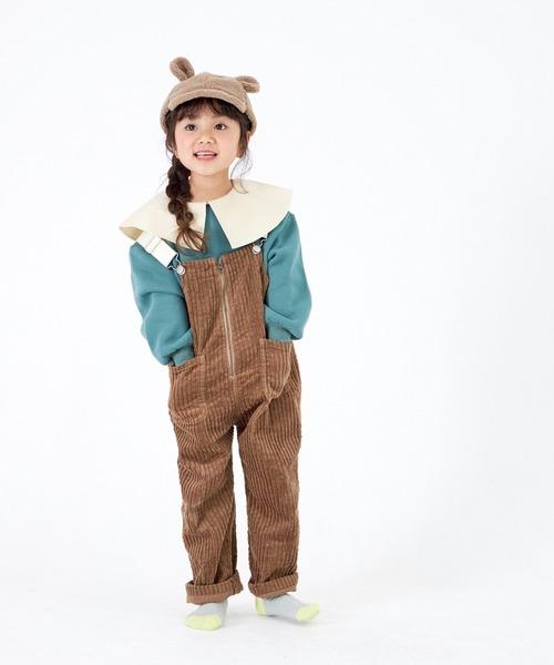 MAKE YOUR DAY（メイクユアデイ）の「ビッグカラー裏起毛プルオーバー■80～140cm（スウェット・キッズ・ブラック/ピンク/グリーン・120/110/130/100/140/90/80）」の5枚目の写真