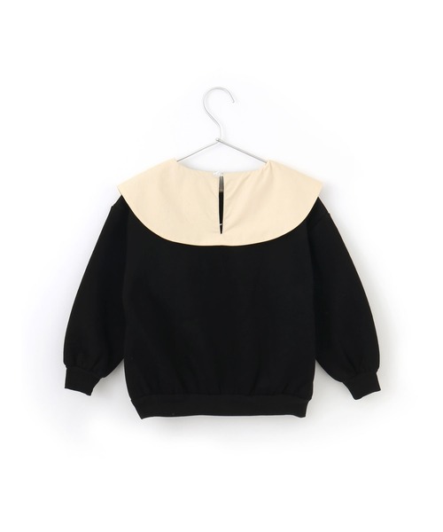 MAKE YOUR DAY（メイクユアデイ）の「ビッグカラー裏起毛プルオーバー■80～140cm（スウェット・キッズ・ブラック/ピンク/グリーン・120/110/130/100/140/90/80）」の9枚目の写真