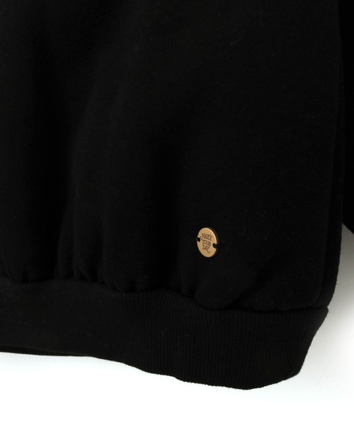 MAKE YOUR DAY（メイクユアデイ）の「ビッグカラー裏起毛プルオーバー■80～140cm（スウェット・キッズ・ブラック/ピンク/グリーン・120/110/130/100/140/90/80）」の16枚目の写真