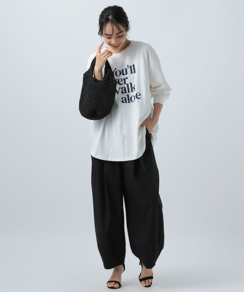 BAYFLOW（ベイフロー）の「イージーカーブパンツ（その他パンツ・レディース・オフホワイト/ブラック/カーキ・SMALL/MEDIUM）」の16枚目の写真