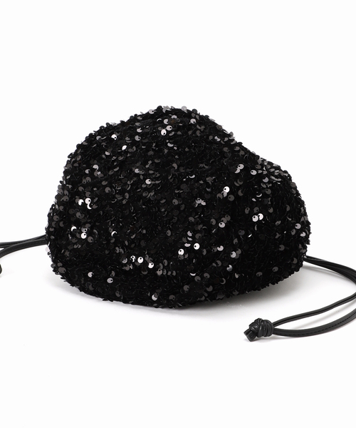 SLOBE IENA（スローブイエナ）の「《追加》SLOBE IENA スパンコール巾着バッグ（クラッチバッグ・レディース・シルバー/ブラック・FREE）」の20枚目の写真