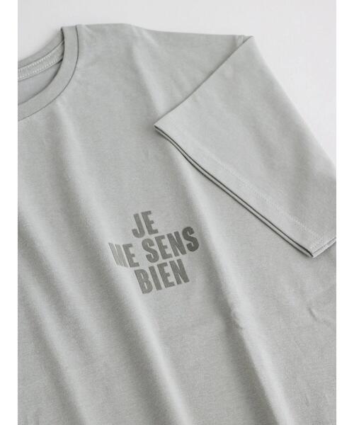 Te chichi（テチチ）の「フロッキーロゴTシャツ（Tシャツ/カットソー・レディース・カーキ/ベージュ/ブラウン・F）」の3枚目の写真