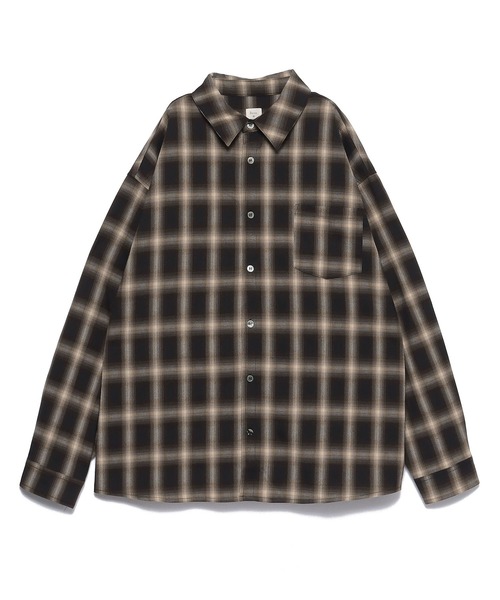 JUGLANS(ユグランス)の「Revo. オンブレチェックロングスリーブシャツ(シャツ/ブラウス・メンズ・ブラック/ブラウン/ベージュ・L/M)」の17枚目の写真