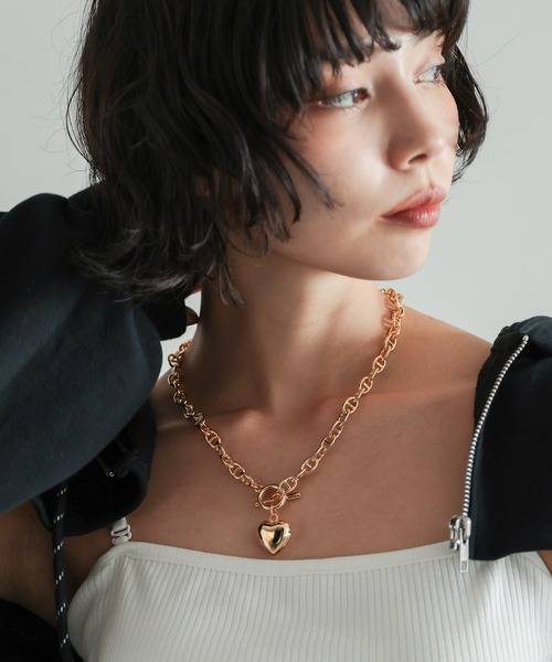 ルイページ♡⃜ PAGEBOY（ページボーイ）の「ハートマンテルネックレス