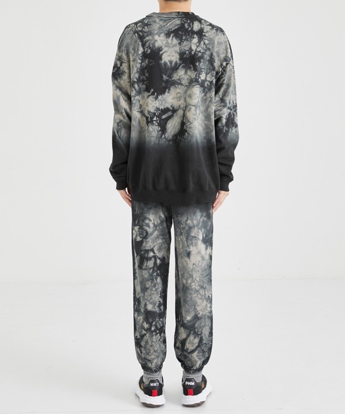 markaware(マーカウェア)の「【MARKAWARE/マーカウェア】HUGE SWEAT TIE DIE/ヒュージスウェットティアダイ(スウェット・メンズ・ブルー/グレー・1/2)」の8枚目の写真