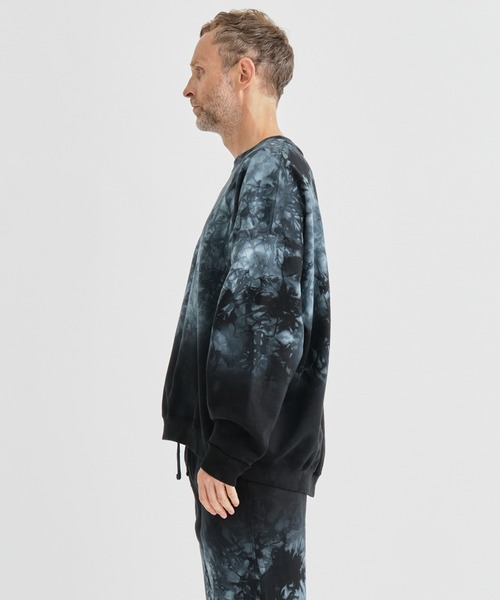 markaware(マーカウェア)の「【MARKAWARE/マーカウェア】HUGE SWEAT TIE DIE/ヒュージスウェットティアダイ(スウェット・メンズ・ブルー/グレー・1/2)」の16枚目の写真