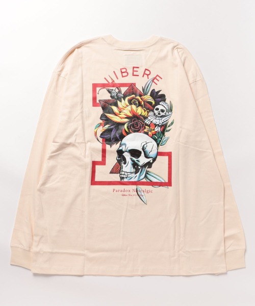 LIBERE（リベーレ）の「LIBERE リベーレ / FLOWER LONG SLEEVE TEE バックプリントビッグシルエットロンT / 235203-235204-235205（Tシャツ/カットソー・メンズ・アイボリー/ブラック/ブルー・SMALL/MEDIUM/LARGE）」の12枚目の写真