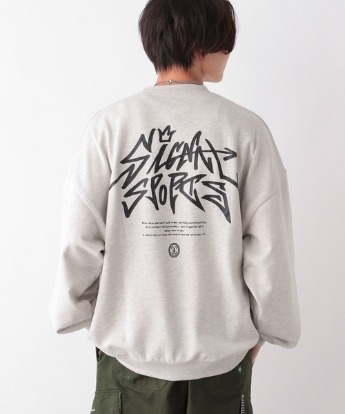 SIGNAL SPORTS(シグナルスポーツ)の「【SIGNAL SPORTS】タギンググラフィック/クルーネック裏毛スウェット(スウェット・メンズ・ブラック/ホワイト/グレー・SMALL/MEDIUM/LARGE)」の12枚目の写真