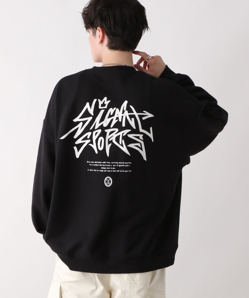 SIGNAL SPORTS(シグナルスポーツ)の「【SIGNAL SPORTS】タギンググラフィック/クルーネック裏毛スウェット(スウェット・メンズ・ブラック/ホワイト/グレー・SMALL/MEDIUM/LARGE)」の18枚目の写真