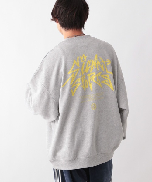 SIGNAL SPORTS(シグナルスポーツ)の「【SIGNAL SPORTS】タギンググラフィック/クルーネック裏毛スウェット(スウェット・メンズ・ブラック/ホワイト/グレー・SMALL/MEDIUM/LARGE)」の22枚目の写真