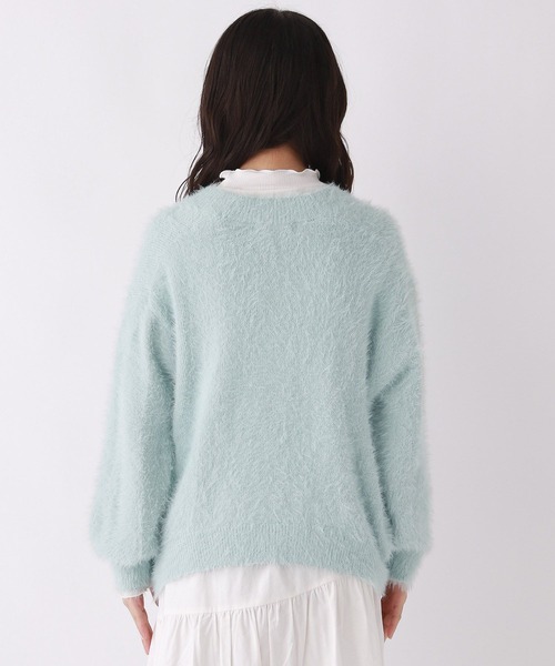 repipi armario(レピピ アルマリオ)の「シャギールーズカーディガン(カーディガン/ボレロ・キッズ・ピンク/アイボリー/グレー/グレー系その他/イエロー・LARGE/SMALL/MEDIUM)」の12枚目の写真