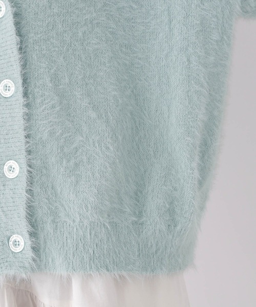 repipi armario(レピピ アルマリオ)の「シャギールーズカーディガン(カーディガン/ボレロ・キッズ・ピンク/アイボリー/グレー/グレー系その他/イエロー・LARGE/SMALL/MEDIUM)」の15枚目の写真