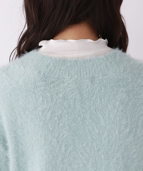 repipi armario(レピピ アルマリオ)の「シャギールーズカーディガン(カーディガン/ボレロ・キッズ・ピンク/アイボリー/グレー/グレー系その他/イエロー・LARGE/SMALL/MEDIUM)」の16枚目の写真