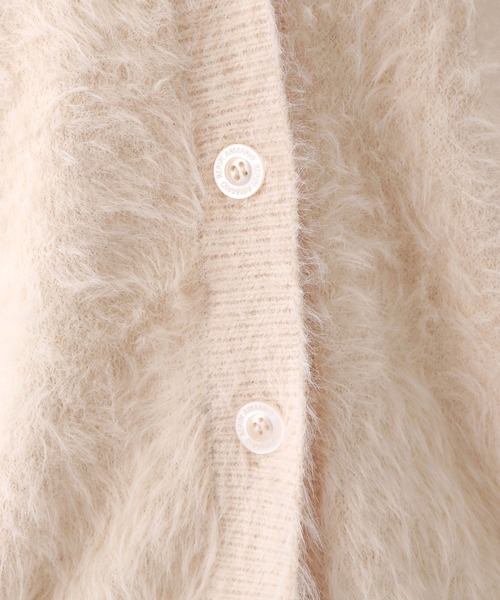 repipi armario(レピピ アルマリオ)の「シャギールーズカーディガン(カーディガン/ボレロ・キッズ・ピンク/アイボリー/グレー/グレー系その他/イエロー・LARGE/SMALL/MEDIUM)」の17枚目の写真