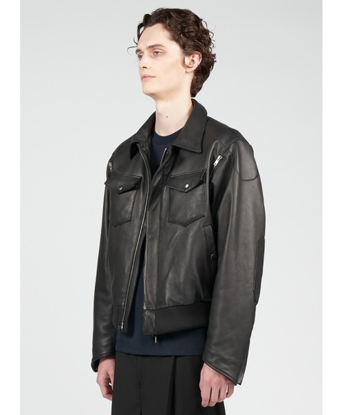 GalaabenD（ガラアーベント）の「New Wave A-2 フライトボンバージャケット（ミリタリージャケット・メンズ・ブラック・44/46/48）」の3枚目の写真