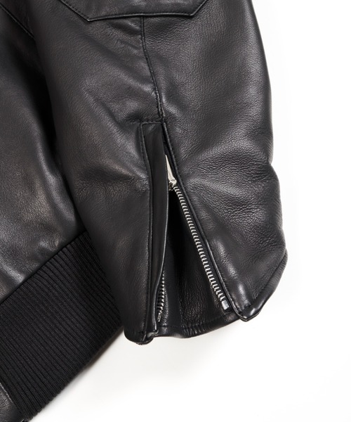 GalaabenD（ガラアーベント）の「New Wave A-2 フライトボンバージャケット（ミリタリージャケット・メンズ・ブラック・44/46/48）」の12枚目の写真