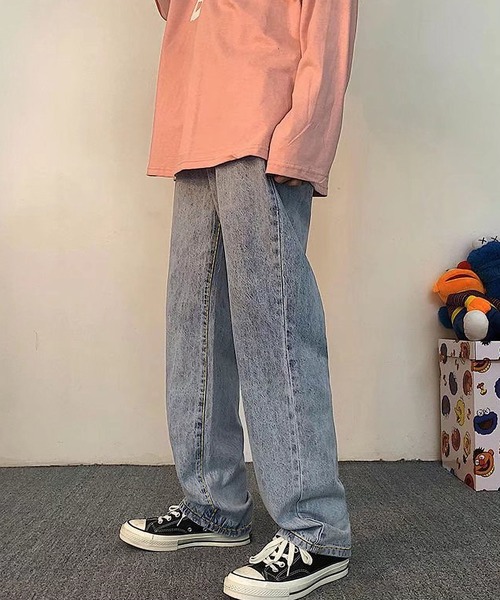 Sakka(サッカ)の「デニムイージーワイドパンツ(デニムパンツ・メンズ・ライトブルー/ブラック/ブルー・LARGE/MEDIUM/XX-LARGE/X-LARGE/SMALL)」の6枚目の写真