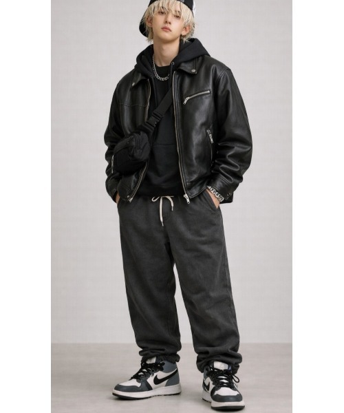 Sakka(サッカ)の「デニムイージーワイドパンツ(デニムパンツ・メンズ・ライトブルー/ブラック/ブルー・LARGE/MEDIUM/XX-LARGE/X-LARGE/SMALL)」の11枚目の写真