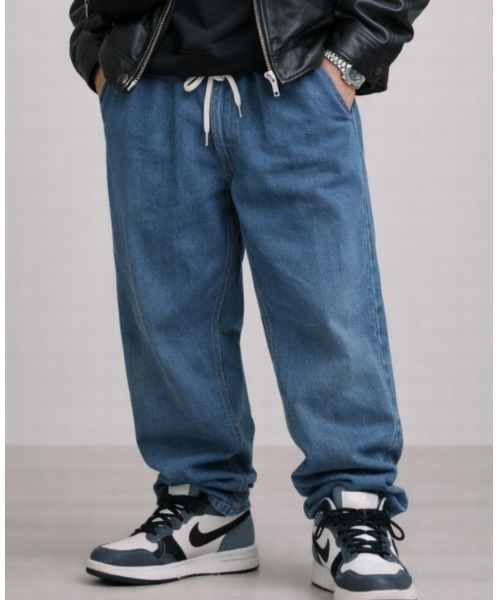 Sakka(サッカ)の「デニムイージーワイドパンツ(デニムパンツ・メンズ・ライトブルー/ブラック/ブルー・LARGE/MEDIUM/XX-LARGE/X-LARGE/SMALL)」の16枚目の写真