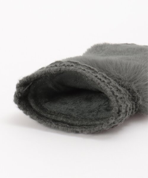 ikka（イッカ）の「３ＷＡＹファー＆ニットグローブ（手袋・レディース・ブラック/ダークグレー/ブラウン/ベージュ・FREE）」の9枚目の写真