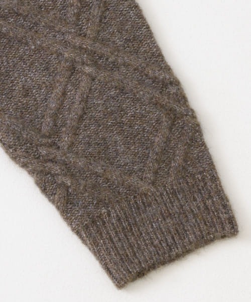 URBAN RESEARCH Sonny Label(アーバンリサーチサニーレーベル)の「ウールライクダイヤパターンニットプルオーバー(ニット/セーター・メンズ・ブラック/ライトグレー/ブラウン/オレンジ/ブルー・LARGE/MEDIUM)」の6枚目の写真