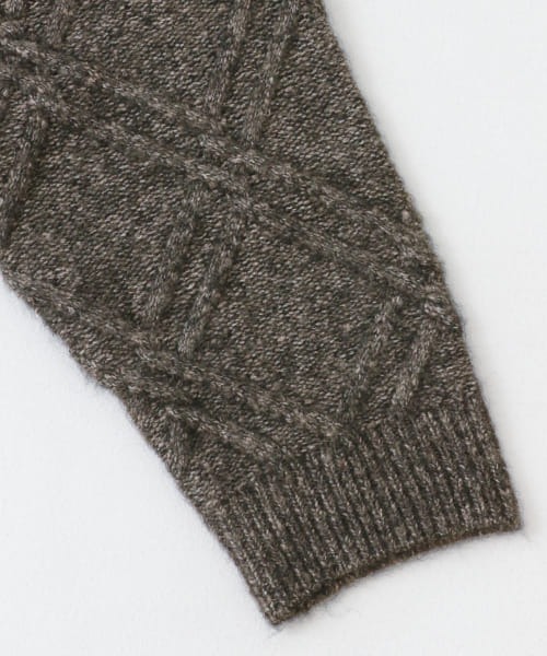 URBAN RESEARCH Sonny Label(アーバンリサーチサニーレーベル)の「ウールライクダイヤパターンニットプルオーバー(ニット/セーター・メンズ・ブラック/ライトグレー/ブラウン/オレンジ/ブルー・LARGE/MEDIUM)」の7枚目の写真