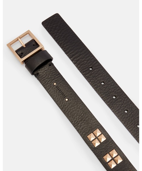 ALLSAINTS(オールセインツ)の「ALEXIA STUDDED LEATHER BELT | ALEXIA スタッズ レザー ベルト(ベルト・レディース・ブラック系その他・XS)」の2枚目の写真