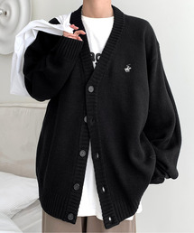 BEVERLY HILLS POLO CLUB | 【neos -addictive design-】BEVERLY HILLS POLO CLUB ビバリーヒルズ ポロクラブ ルーズシルエット ワンポイントロゴ 刺繍 スクール ニット カーディガン(カーディガン/ボレロ)