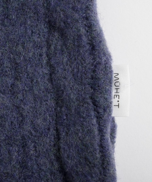 MUHET（ミュエータ）の「スキッパーポロニット（ニット/セーター・レディース・ネイビー/イエロー/チャコールグレー・MEDIUM/X-LARGE）」の16枚目の写真