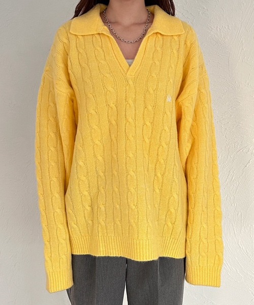 MUHET（ミュエータ）の「スキッパーポロニット（ニット/セーター