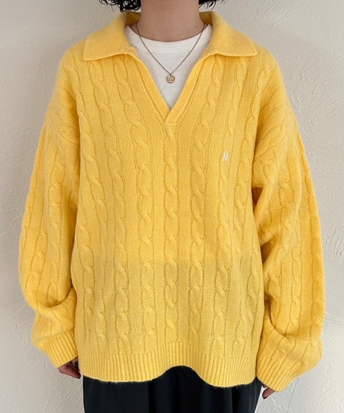 MUHET（ミュエータ）の「スキッパーポロニット（ニット/セーター