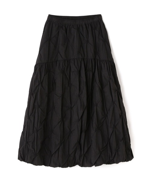 N.(N. Natural Beauty Basic)(エヌエヌナチュラルビューティーベーシック)の「◆エンブロイダリーバルーンスカート(スカート・レディース・クリーム/ブラック・MEDIUM)」の7枚目の写真