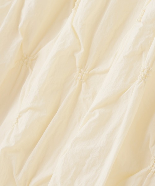 N.(N. Natural Beauty Basic)(エヌエヌナチュラルビューティーベーシック)の「◆エンブロイダリーバルーンスカート(スカート・レディース・クリーム/ブラック・MEDIUM)」の3枚目の写真