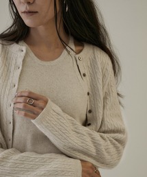 SALON adam et rope' | 【セットアップ対応】フォックス混ラメニットキャミソール(キャミソール)